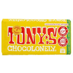 טוניס' שוקולד חלב עם שקדים ודבש 180 גרם