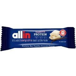 אול אין חטיף חלבון ונילה קראנצ' 60 גרם