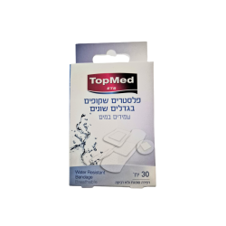 פלסטר בגדלים שונים 30 יחידות צבע גוף/ שקוף