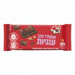 שוקולד פרה חלב עם עוגיות לבן  100 גרם