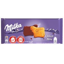 מילקה מוו ביסקוויט מצופה 200 גרם