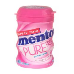 מנטוס מסטיק בקבוק מעוגל טעם פירות מנטה 60 גרם
