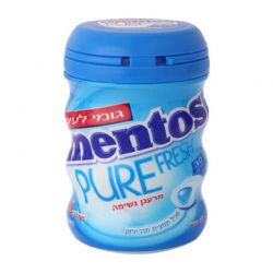 מנטוס מסטיק בקבוק מעוגל טעם מנטה 60 גרם