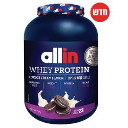 אול אין אבקת חלבון קרם עוגיות 759 גרם