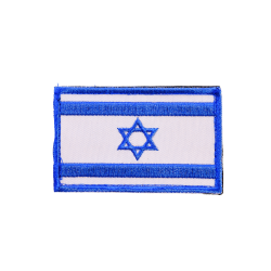 פאצ' דגל ישראל רקום כחול לבן