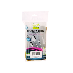 כפות איכותיות ועבות 40 יחידות שווה - שקוף