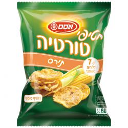 חטיפי פריכונים טורטיה בטעם תירס 60 גרם