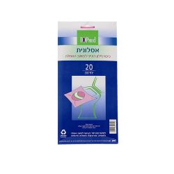 אסלנית - ניילון למושב האסלה (20 יח') - פגז