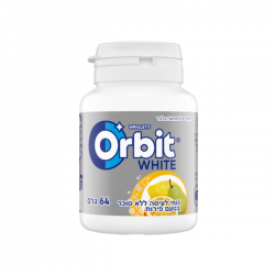 אורביט WHITE מסטיק פירות 64 גרם