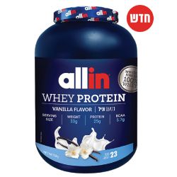 אול אין אבקת חלבון ונילה  759 גרם